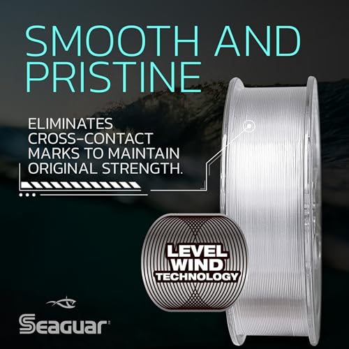Seaguar Fluoro Premier Big Game Saltwater Fishing Line Shock Leader, 100% Fluorocarbon, Clear, Multiple Sizes - size: 130lb/110yds