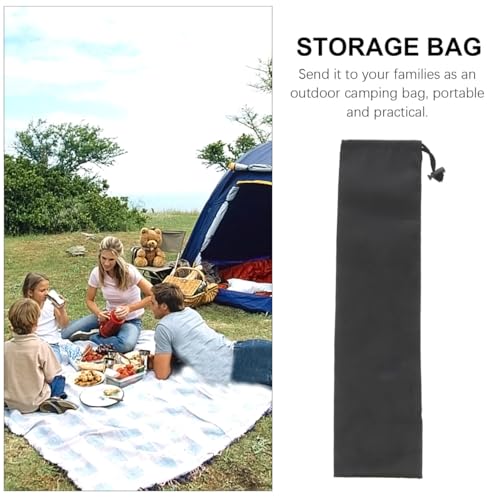 Toddmomy 2PCS tent pole bag fishing rod bag tent pole storage bag outdoor awning portable clothesline hiking poles bag pole carry bag portable storage pouch fishing rod pouch camping cane