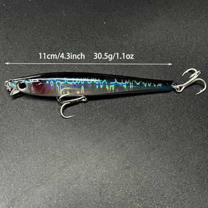 3pcs Boxed Premium Set Fishing Lure Long Cast Mino Ocean Lake Submersible Lure - color: AH1131A-4.3'' 1.1oz