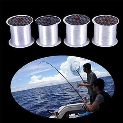 Fishing Line Nylon Monofilament - Strong Clear Wire for Fly Fishing and Casting, Leak-Proof Spool Design - size: 0.2mm -155m