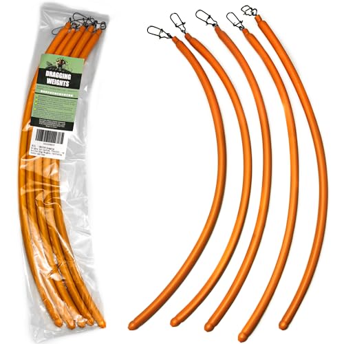 Dragging Weights for Catfishing, Drag Weights No Snag Sinkers for Bottom Bouncing, Trolling, Drifting, Snagless Catfish Sinker Tackle Gear and Equipment - size: A2-3oz-Orange-5PCS