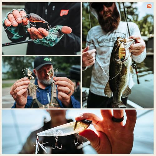 MONSTERBASS Fishing Mystery Box, Bass Fishing Kit - Best Lures Kit, Biggest & Best Tackle Mystery Box for Catching Smallmouth & Largemouth Bass - style: Platinum