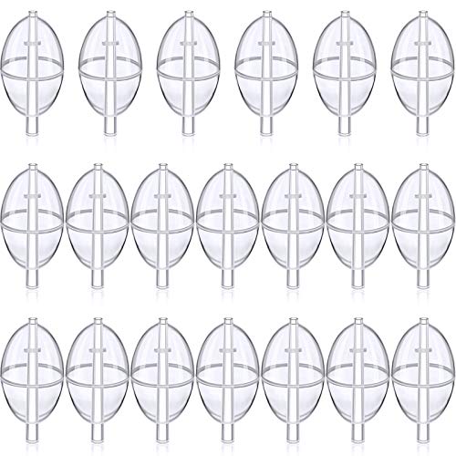 Sumind 20 Pieces Spin Float Fishing Bobbers Fishing Float Bend Slip Cast Spin Float Tackle Accessories (2.5 Inch)