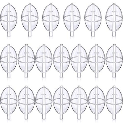 Sumind 20 Pieces Spin Float Fishing Bobbers Fishing Float Bend Slip Cast Spin Float Tackle Accessories (2.5 Inch)