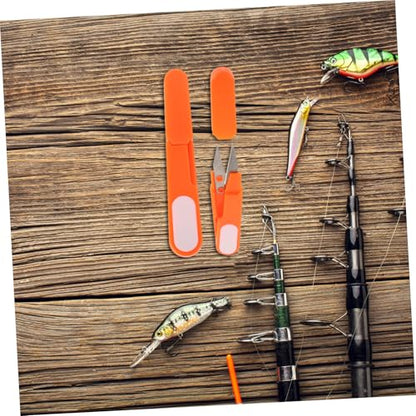 Abaodam 1set Fishing Scissors for Braided Line Mini Shears for Anglers Efficient Plastic Fishing Line Cutters for Crafting and Sewing Set