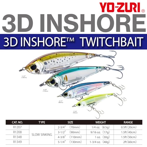 Duel Yo Zuri R 1349 D Inshore - color: Pearl, size: 5-1/4"