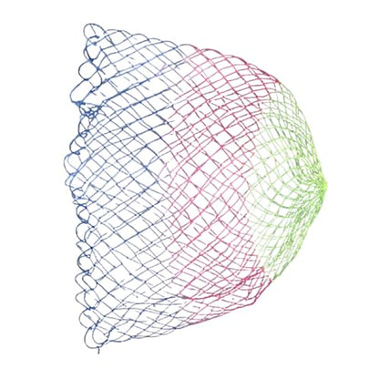 Folding Nylon Landing Dip Net Replacement Fishing Landing Meshs Net for Freshwaters Saltwater Fishing Net Easy to Use - size: 35cm