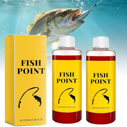 Concentrated Fish Attractant Liquid, 100ml Red Worm Liquid Spray - Powerful Bait Attractant Scent Bait Fish Attractant Liquid for Freshwater Fishing, Enhances Scent & Improves Bite Response - color: 2PCS