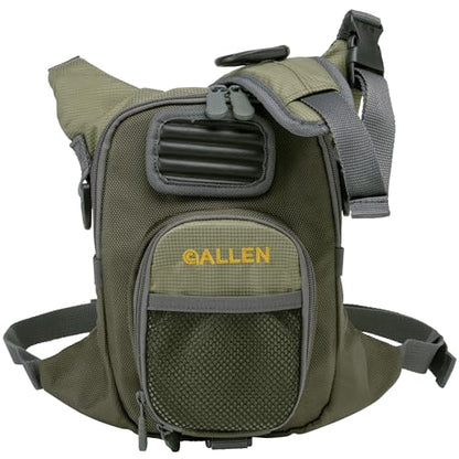 Fall River Fishing Chest Pack, Fits Up to 2 Tackle/Fly Boxes, 152 Cu in / 2.5 L - color: Olive Green