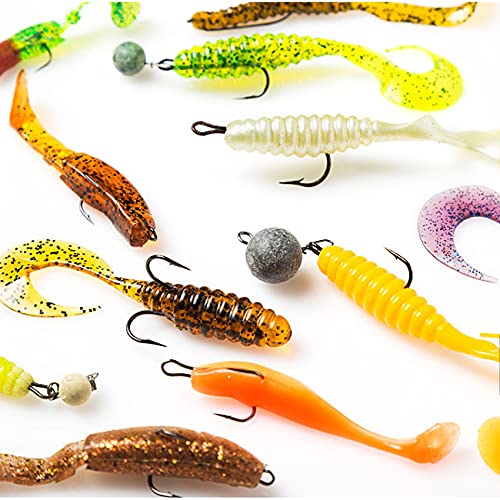 OROOTL Double Fishing Hooks, 50pcs Classic Frog Hooks High Carbon Steel Double Hook Fishing Barbed Open Shank for Saltwater Freshwater - size: 6#-50pcs