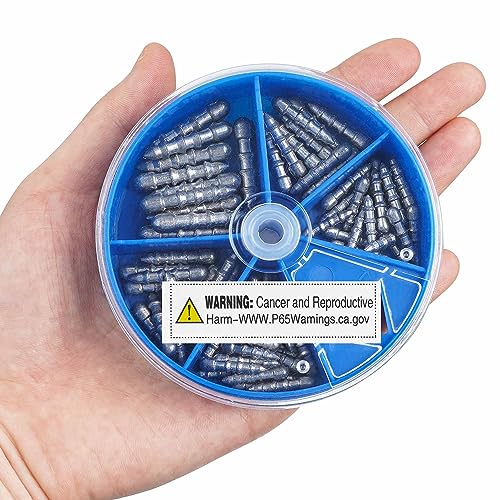Fishing Weights Sinkers for Bass Fishing Tackle Insert Sinker for Fishing Lures Lead Fishing Nail Weight for Plastic Worm Soft Plastic Baits Neko Rig Wacky Rig Size 1/32oz 1/25oz 1/16oz 1/8oz - size: Mix 4 Sizes - 70 PACK