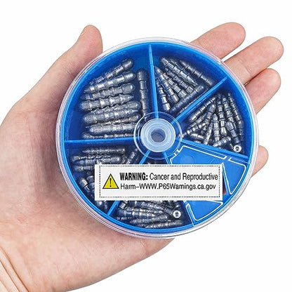 Fishing Weights Sinkers for Bass Fishing Tackle Insert Sinker for Fishing Lures Lead Fishing Nail Weight for Plastic Worm Soft Plastic Baits Neko Rig Wacky Rig Size 1/32oz 1/25oz 1/16oz 1/8oz - size: Mix 4 Sizes - 70 PACK