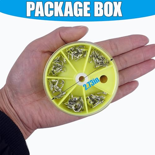 Ball Bearing Fishing Swivel Snaps with Oval Split Rings,25pcs Set High Strength Power Snap Swivels Quick Change Lure Connector Fish Tackle Saltwater Freshwater 30lbs-125lbs