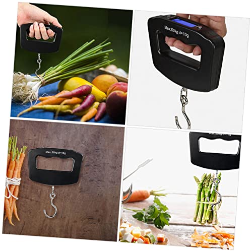 BESPORTBLE Portable 50kg Digital Scale LCD Display Waterproof Hanging Weight Scale for Fishing and Travel Handheld Food 10g Accuracy