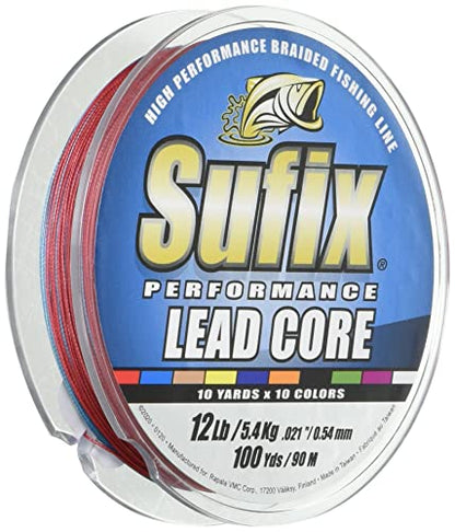 Sufix Performance Lead Core 100 Yards Metered Fishing Line - size: 36 Pounds, 100 Yards