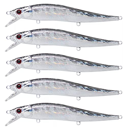 Blank Hard Lures Kit Unpainted Fishing Baits Sets Crankbait Wobblers Freshwater Fish Lure Wobblers Minnow Lure Bodies Fishing Tackle - color: 20pcs 11CM/13G