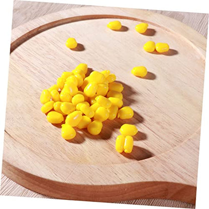 Happyyami 50pcs Artificial Corn Bream Lures Realistic Simulation Floating Baits Carp Fishing Bait Sweet Corn Taste