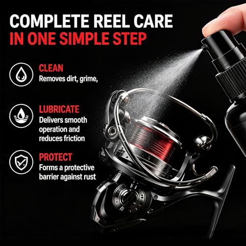 Reel Maintenance Cleaner,Reel Maintenance Cleaner,Fishing Reel Grease and Oil,Fishing Reel Lubricant,Fishing Reel Lube,Compatible with All Reel-Winders - color: 3pcs
