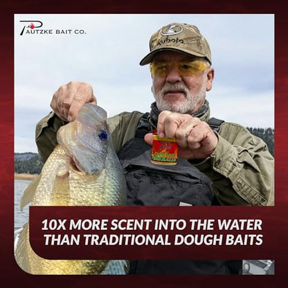 PAUTZKE'S Crappie Fire Balls - Striking Color & Prolonged Scent Release, Infused with Genuine Salmon Egg Juice - color: Gold