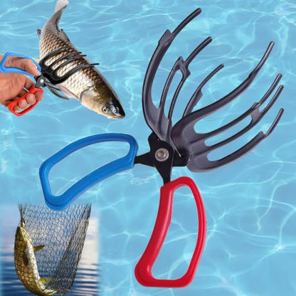 3 Claw Fish Gripper, Fishing Pliers Gripper, 2026 New Multifunctional Metal Fish Control Clamp Forceps, for Catch Most Freshwater Fish Fishing Accessories