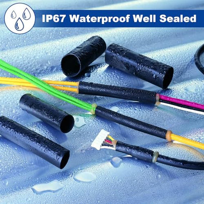 1 Inch Heat Shrink Tubing, 32.8 Ft Roll Industry Marine Grade 3:1 Shrink Ratio Shrink tubing, Adhesive Lined Heat Shrink Tube, 1" Waterproof Shrink Tube for Wires Home Marine Automotive - size: 1"-32.8 Feet