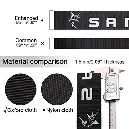 SANLIKE Fishing Belt Fight Belt Adjustable Aluminum Waist Fighting Belt Rod Holder Stand-up Fishing Belt - color: Blue