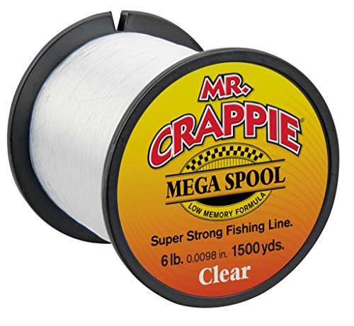 Lew'sLews Fishing, Mr. Crappie Mega Spools, Clear, 4 lb - color: Multi, size: 6 lb