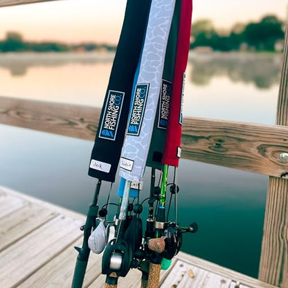 Premium Neoprene Fishing Rod Sleeve – Floating, Puncture Resistant, Labeled Protective Sock for Casting, Spinning, Trolling Fishing Rods - color: Camo, size: 60", style: Casting/Trolling