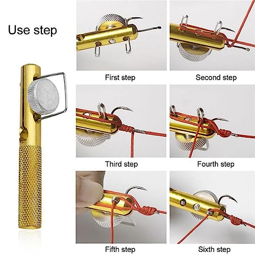 iplusmile Fishing Hook Tying Tool 2Pcs Quick Knot Tying Device Snell Hook Knotter for Fly Fishing Accessories Portable Wire Tie Tool for Hooks and Lures
