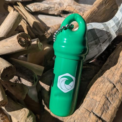 Seahive Floating Keychain (1 pack) with Waterproof Safety Container Boat Key Float - Pontoon, Fishing Accessories key holder - color: Green