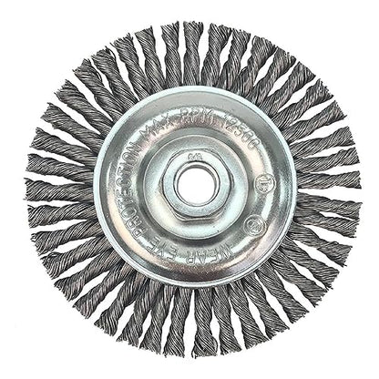 Mercer Industries 186060 - 5" x 5/16" x 5/8"-11 Stringer Bead Wire Wheel, .020 Stainless Steel Wire - color: Stainless Steel, size: 5" x 5/16" x 5/8"-11, style: Stringer Bead Wire Wheel
