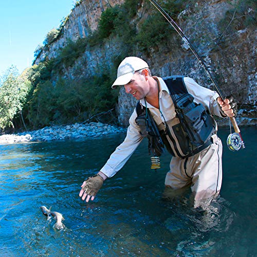 Palmyth Stubby UV Fishing Gloves Sun Protection Fingerless Glove Men Women UPF 50+ SPF for Kayaking, Paddling, Canoeing, Rowing, Driving - color: Black Camo, size: Small