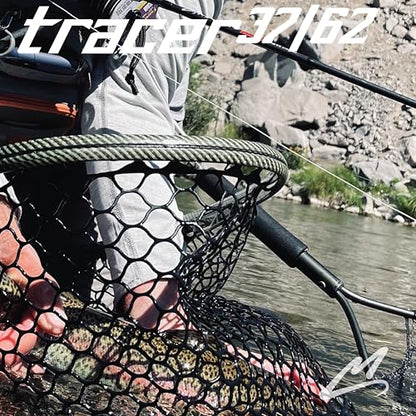 MAVRK USA Fly Fishing Line | Euro Nymph & Floating Lines | Level ESN Mono & Weight Forward Designs | High Visibility, Low Stretch, Freshwater Trout - color: Tracer 62, size: Small