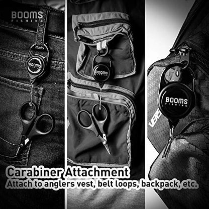 Booms Fishing CC1 Carabiner Clips and RG1 Fishing Zinger Retractors