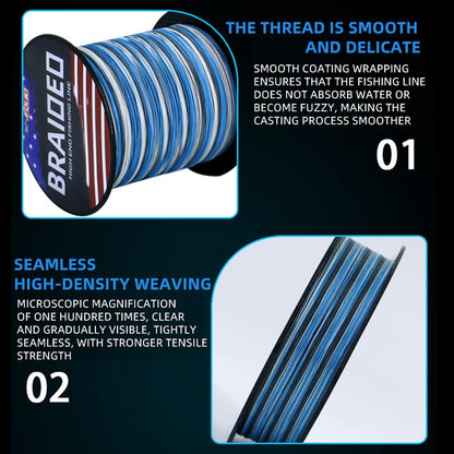 Braided Fishing Line - PE 8 Strand,Fishing Wire,Fish Line Braid 14LB,16LB,22LB,30LB,40LB,50LB Braid Fishing Line -for Fishing in Saltwater and Fresh Water