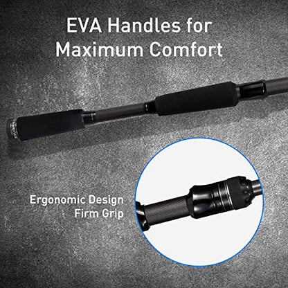 Cadence Essence 2025 Compact Design Spinning Rod 5.6FT | 24-Ton Graphite Lightweight | Stainless Steel SIC Guides | Freshwater & Saltwater | High Sensitivity - style: 7'0"|anti Snapped|medium|fast|1 Piece