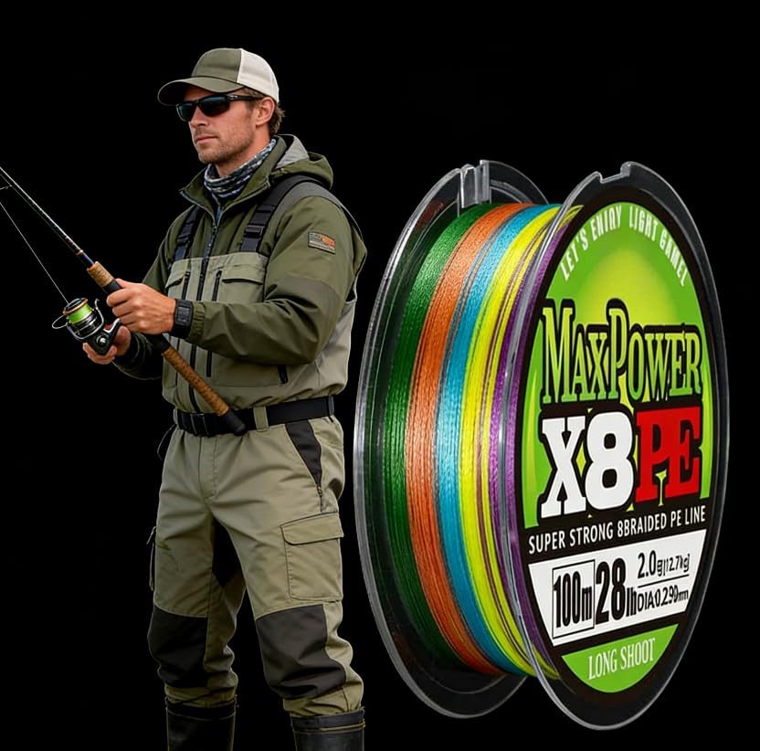 110yd Braided Fishing Line PE X8 Super Strong 8 Strand Braided Line Color Coded 10M Per Color Low Stretch High Sensitivity - color: 20lb Test