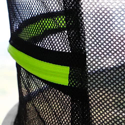 Coopache 4 Layer Herb Drying Rack Hanging Mesh Plant Dry Net Basket for Herbs Plants Flower Vegetables Spices Fish Food with Green Zippers