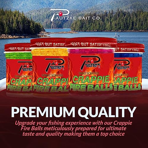 PAUTZKE'S Crappie Fire Balls - Striking Color & Prolonged Scent Release, Infused with Genuine Salmon Egg Juice - color: Gold