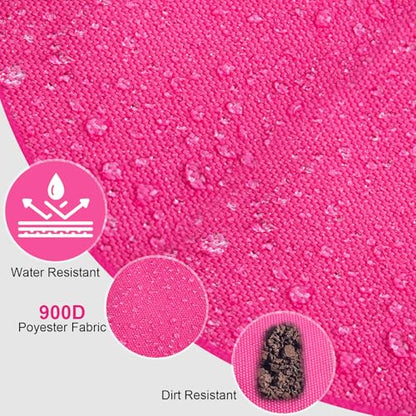 Goture Fishing Backpack, 900D Water-Resistant Tackle Backpack with Rod Holders, 45L Large Fishing Bag Storage Gear Tackle Bag with 8 Lure Pockets, Rain Cover for Camping Hiking(Without Tackle Box) - color: 45L Pink with 8 Lure Pockets