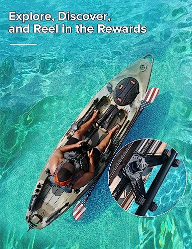 Kayak Paddle Holder, Kayak Accessories for Fishing, Dual Head Kayak Track Mount Accessories, Offset Paddle Holder for Kayaking, Kayak Rail Accessories - style: Offset Paddle Holder