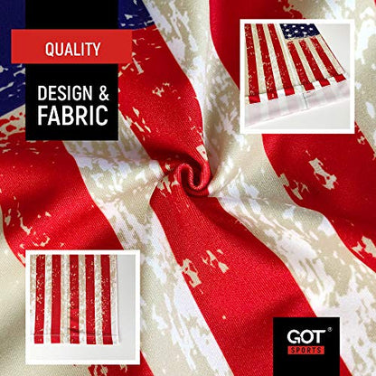 UPF 50+ Fishing Neck Gaiter - UV Face Mask Sun Protection for Men Women | Moisture-Wicking, Quick-Drying, Built-in SPF, UVA/UVB Blocking, Hunting Camo Design, Versatile Headwear - color: Old Glory American Flag