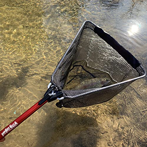 Fly Fishing Trout Folding Landing Net Lightweight Collapsible : Sports & Outdoors