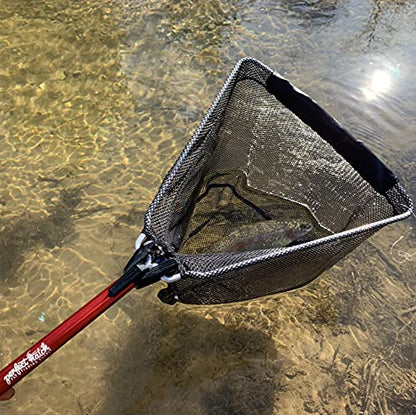 Fly Fishing Trout Folding Landing Net Lightweight Collapsible : Sports & Outdoors