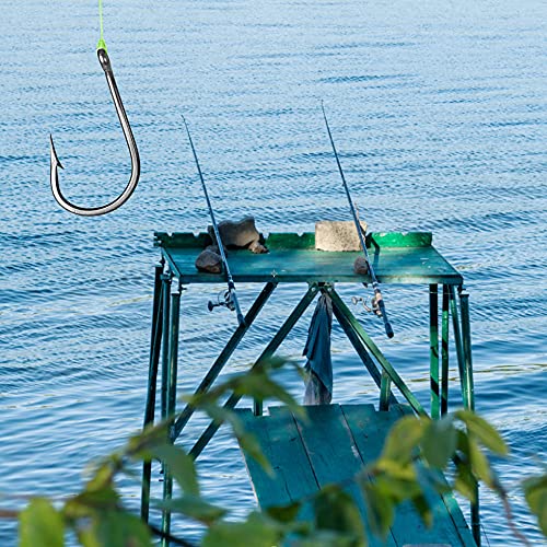 300PCS Small High-Carbon Steel Barbed Fishing Hooks,Hole,10 Sizes | Small High-Carbon Steel Barbed Fishing Hooks with Holes, 10 Specifications of Fishing Hooks, Portable Boxed Hooks