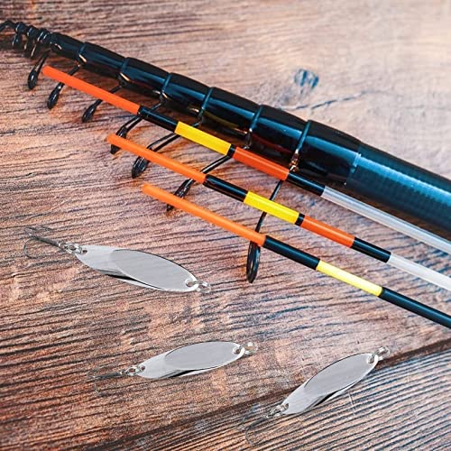 Fishing Lures Fishing Spoons, 5pcs/25pcs/30pcs/50pcs Trout Lures Bass Lures Hard Metal Spinner Baits for Salmon Bass Trout - color: 5PCS