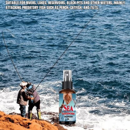 Fish Attractant Liquid | 60ml Sea Earthworm Fishing Agent | Bass Bait Scent Attractant | for Bass Catfish Grouper Rivers Reservoirs Black Pits Dad Husband Boyfriend Men