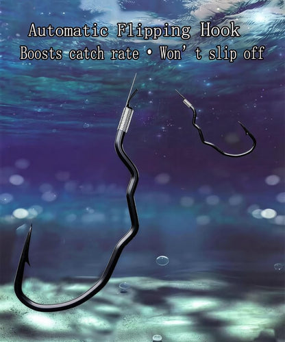Pre-Tied Double Hook Fishing Rigs for Small Fish Trout Hooks, 20 Sets (40 fishHooks), Saltwater Freshwater Snelled Hooks Kit fluke Hooks, Ready-to-Fish Tackle Lorumox snelled Fishing Hooks - size: #1 #2 #3 #4 #5 #6 #7 #8 #9 #10