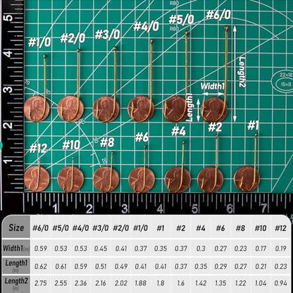 Dr.Fish 100 Pack Aberdeen Fishing Hooks Freshwater Hooks Extra Long Shank Bronze Light Wire Offset Live Bait Hooks Bass Crappie Walleye Panfish Bluegill Bream - size: #12-100 Pack