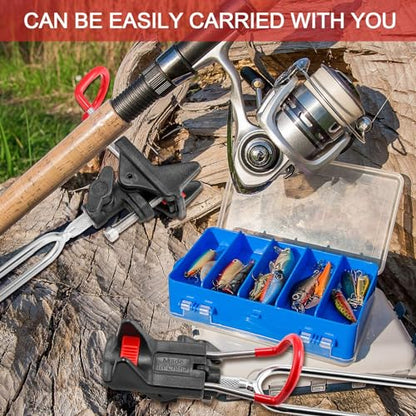 Lenwen 4 Pieces Fishing Rod Holders for Bank Fishing Upgraded Stainless Steel Fishing Pole Holders 360 Degree Adjustable Fishing Rod Stand for Men Father Beach Fishing Equipment Birthday Gift